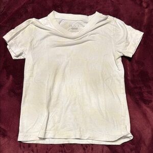 Place White Short Sleeve Tee Casual Cotton